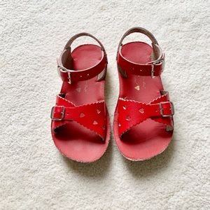 Red Salt Water sandals by Hoy. Size 9.